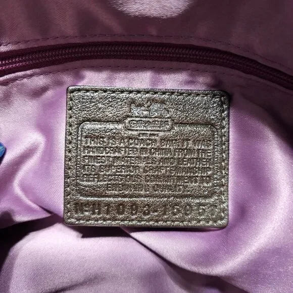 Coach Madison Dotted Op Art Large Sophia Satchel Style - Picture 7 of 7